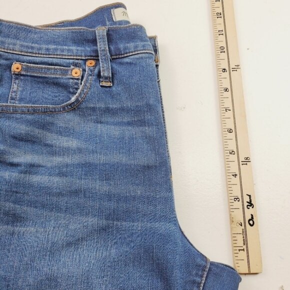 Madewell Cali Demi Boot Women Jeans Raw Hem Edition 28 Zip Fly High Waist - Picture 5 of 13